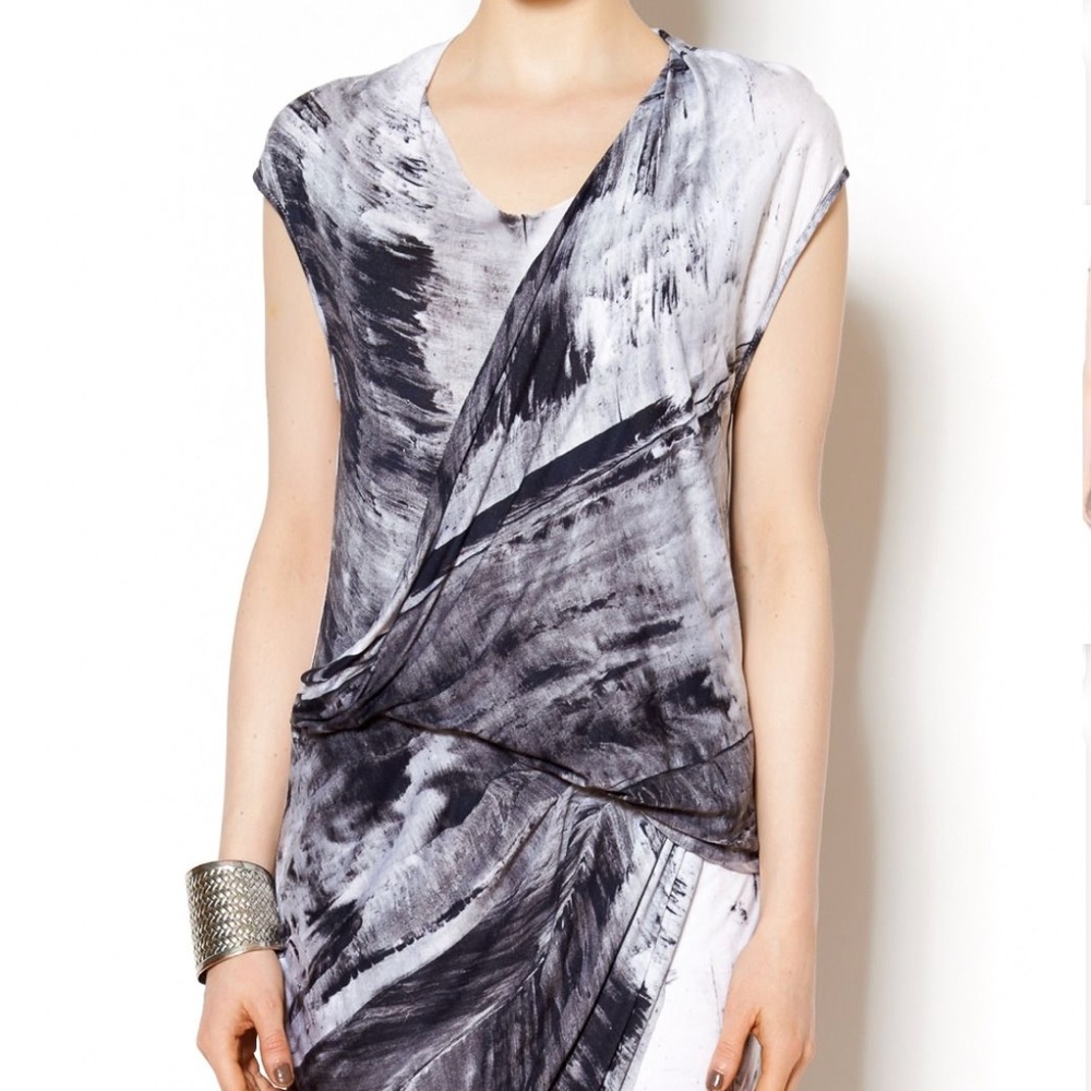 Helmut Lang | Tidal Print Jersey Dress